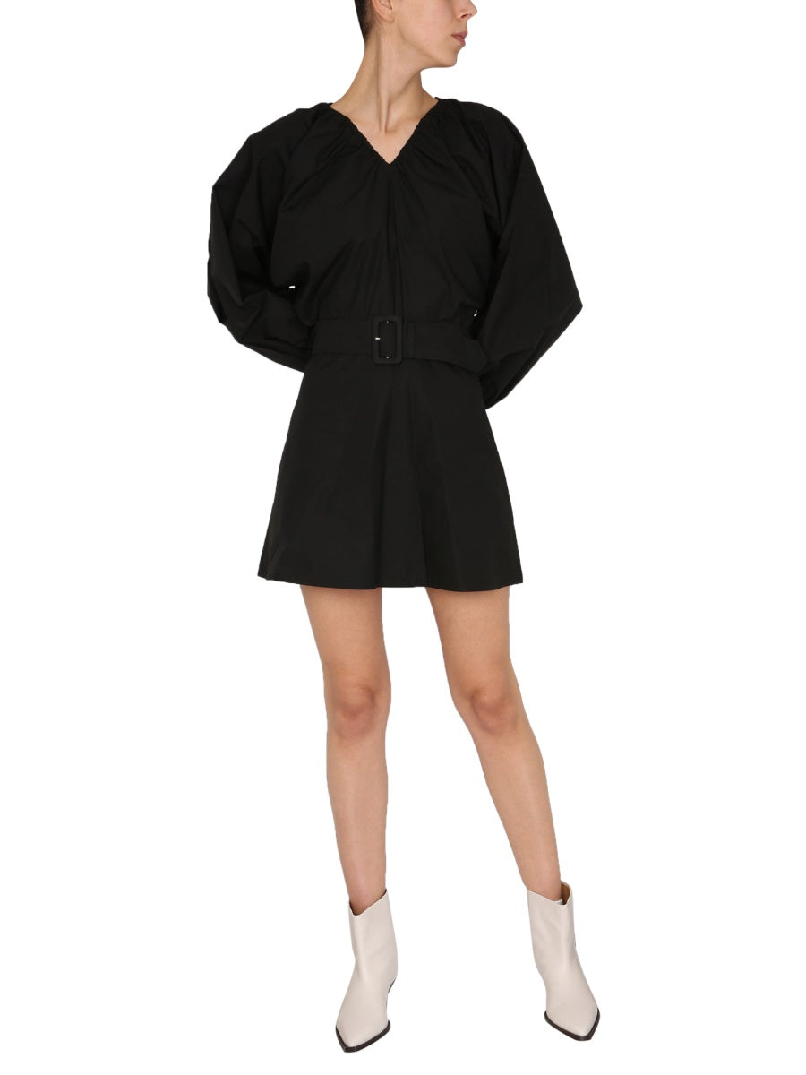 BALLOON SLEEVES DRESS
