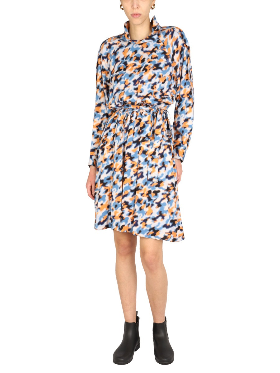 "BLURRED FLOWERS" DRESS