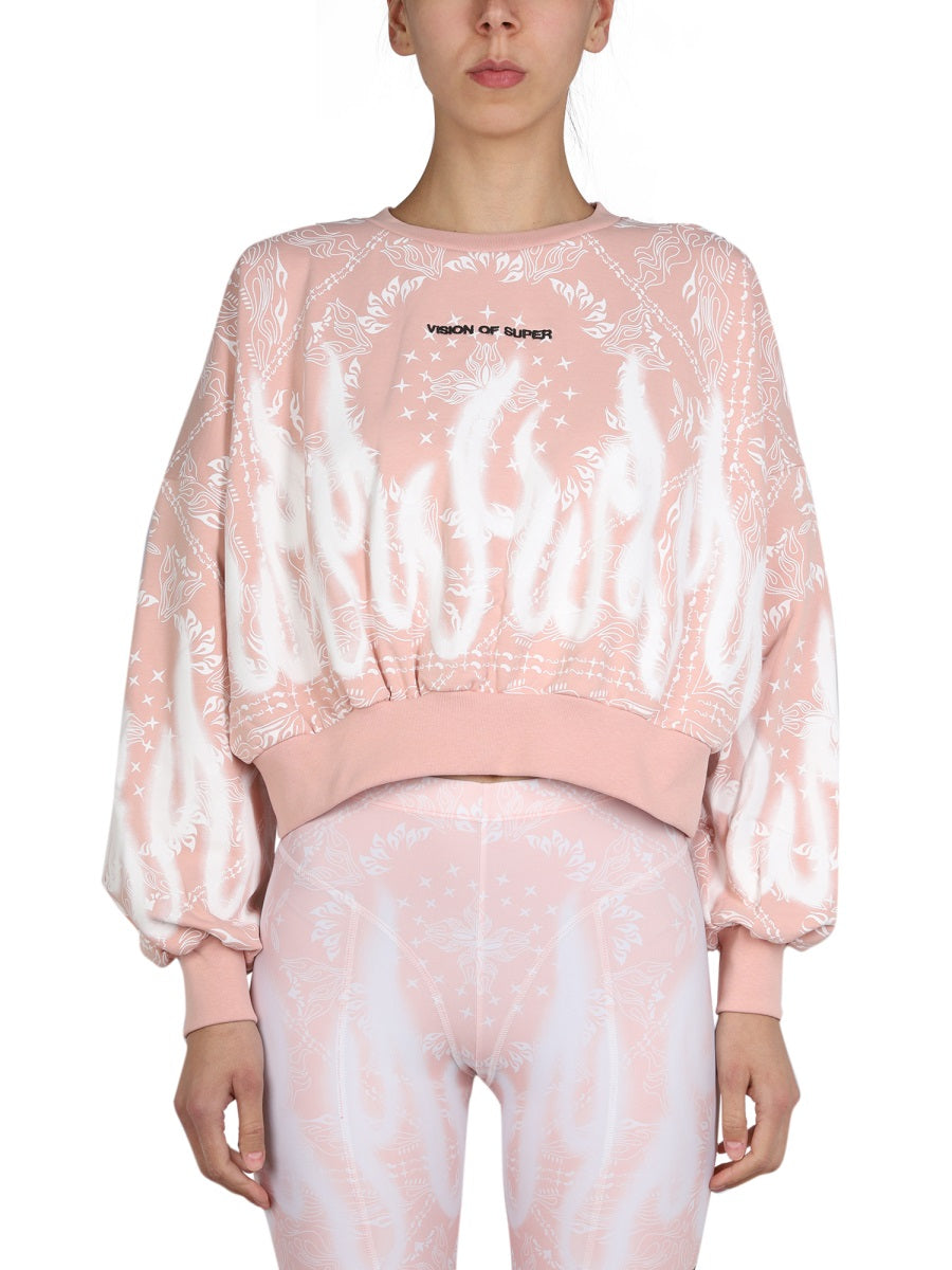 PAISLEY PATTERN SWEATSHIRT