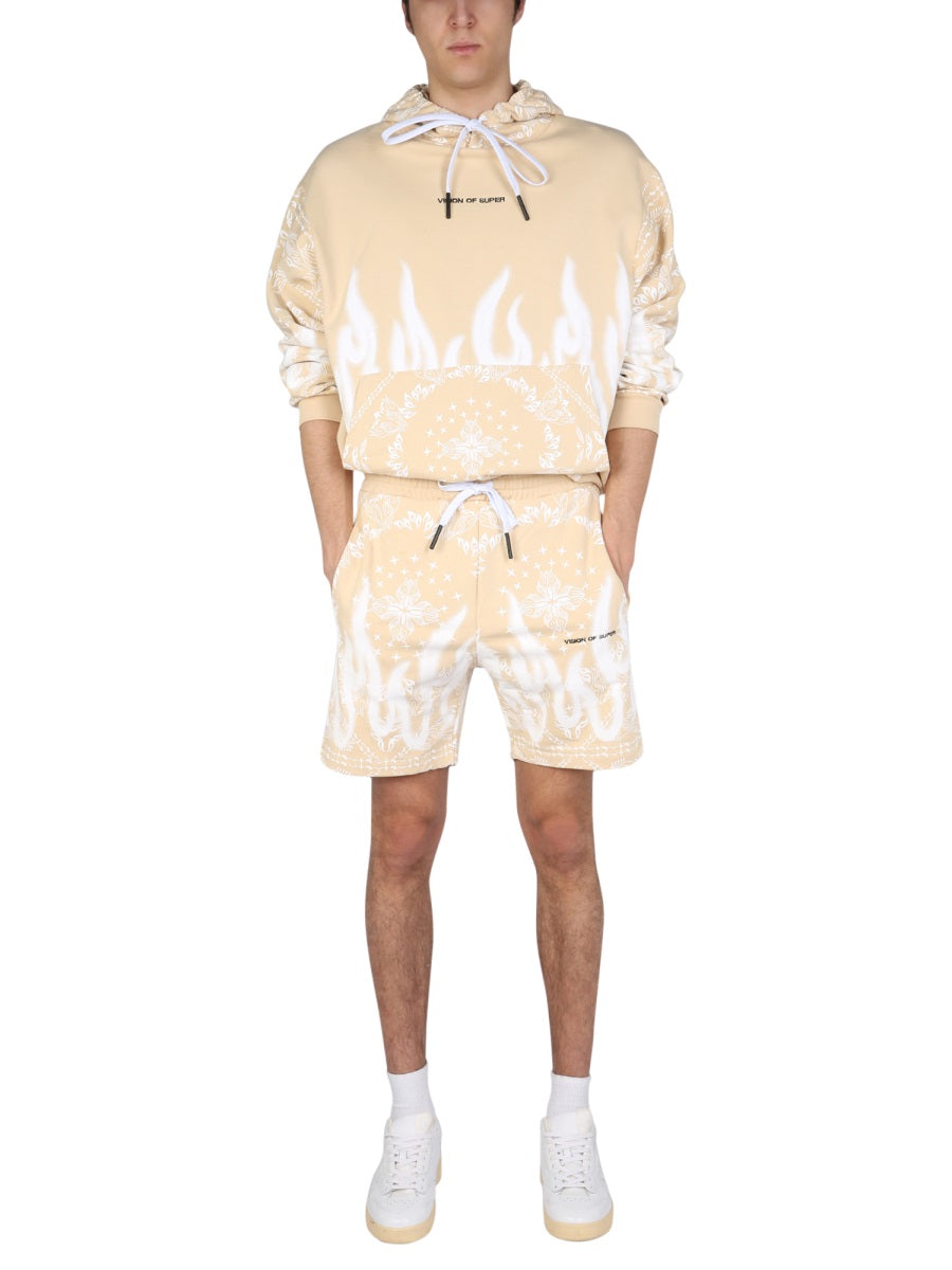 SWEATSHIRT WITH PAISLEY PATTERN