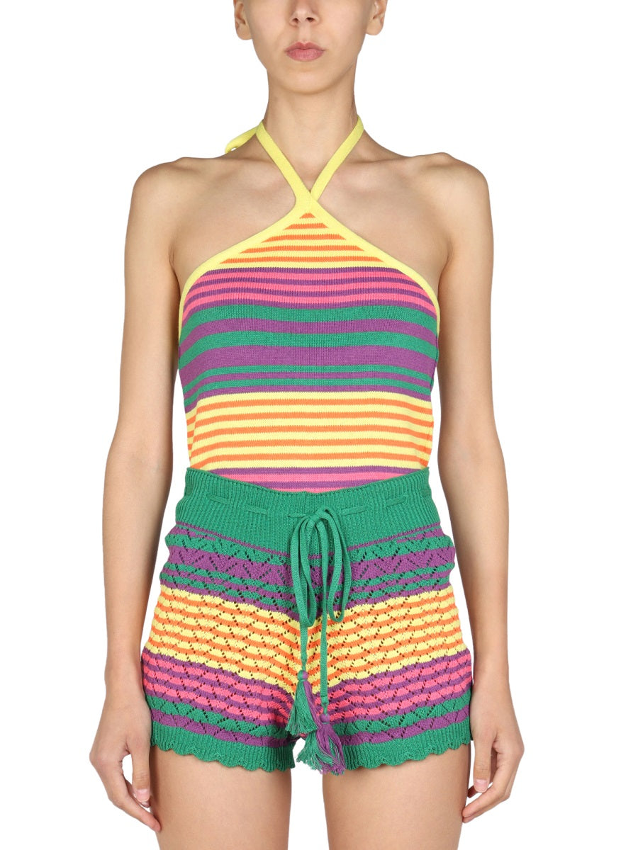 STRIPED PATTERN TOP