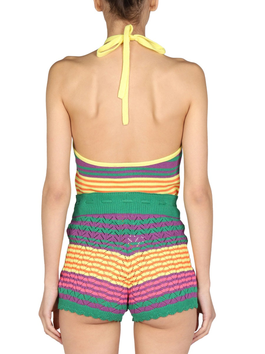 STRIPED PATTERN TOP