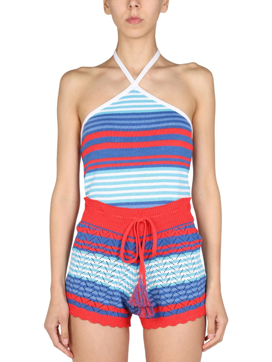 STRIPED PATTERN TOP