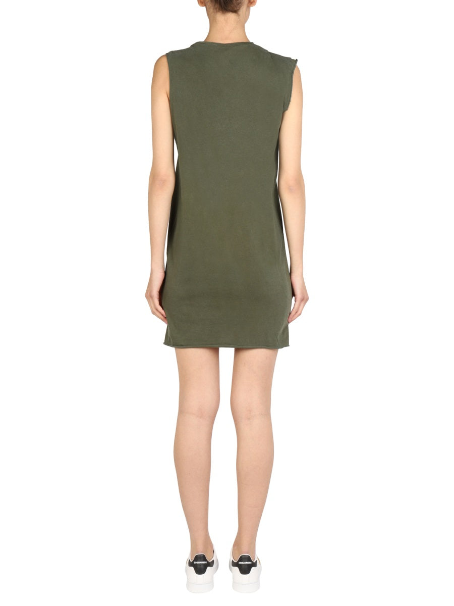 MINI ROUND NECKLINE DRESS