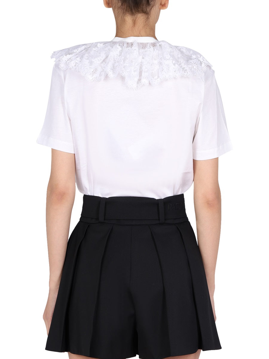 LACE EMBROIDERY T-SHIRT