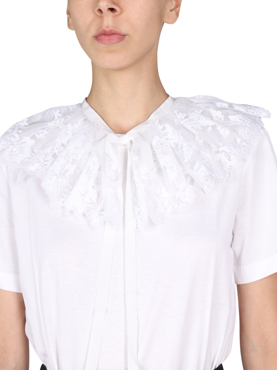 LACE EMBROIDERY T-SHIRT