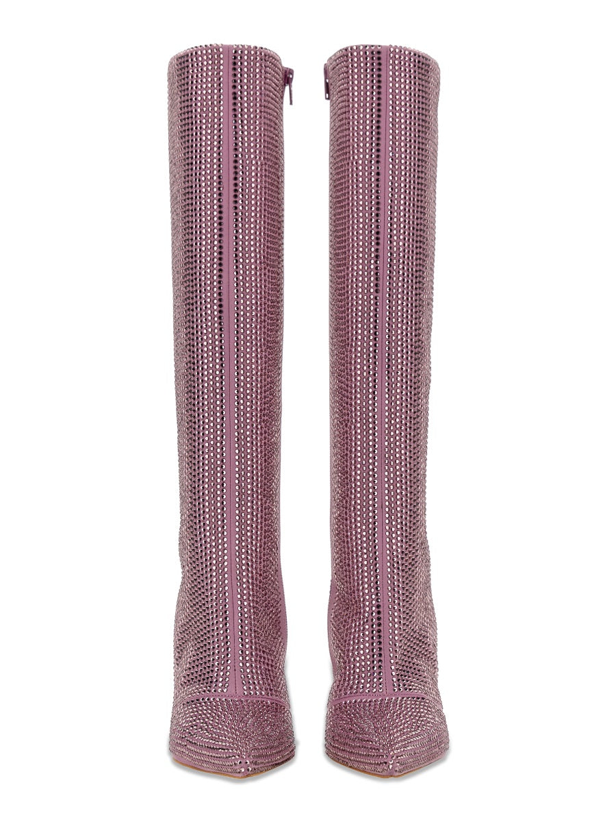 HIGH BOOT WITH RHINESTONES