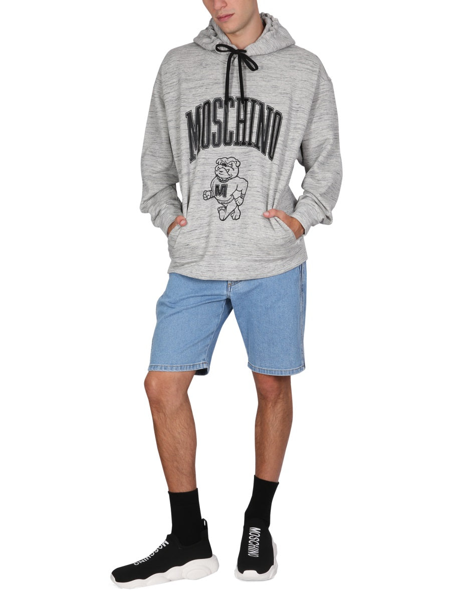 SWEATSHIRT WITH LOGO PRINT