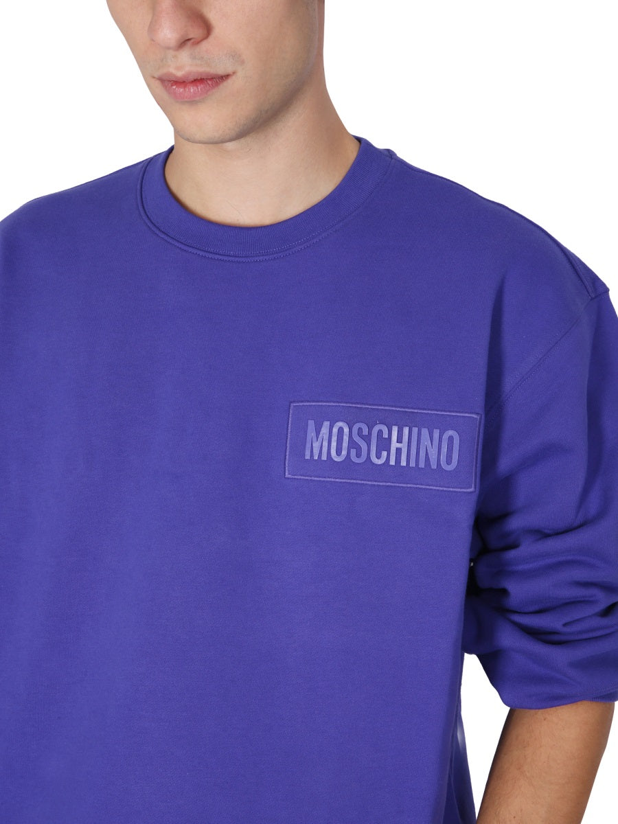 SWEATSHIRT WITH LOGO PATCH