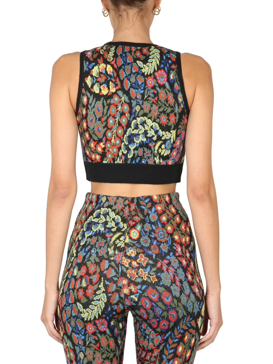JACQUARD WOOL BLEND TOP AND LEGGINGS