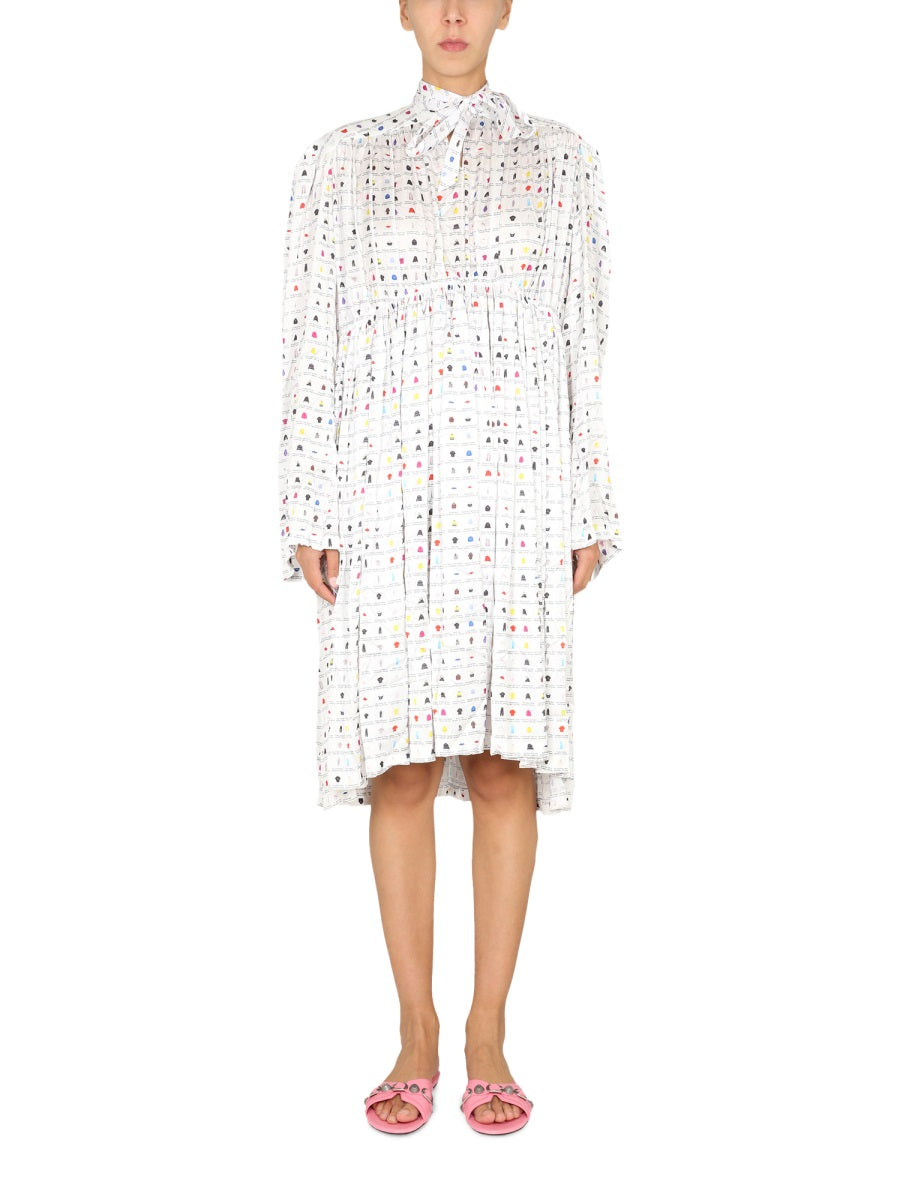 "PAPER CRUSH FLORAL" DRESS