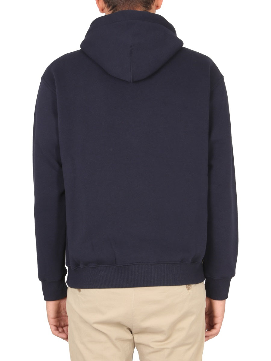 SWEATSHIRT WITH LOGO AND HOOD