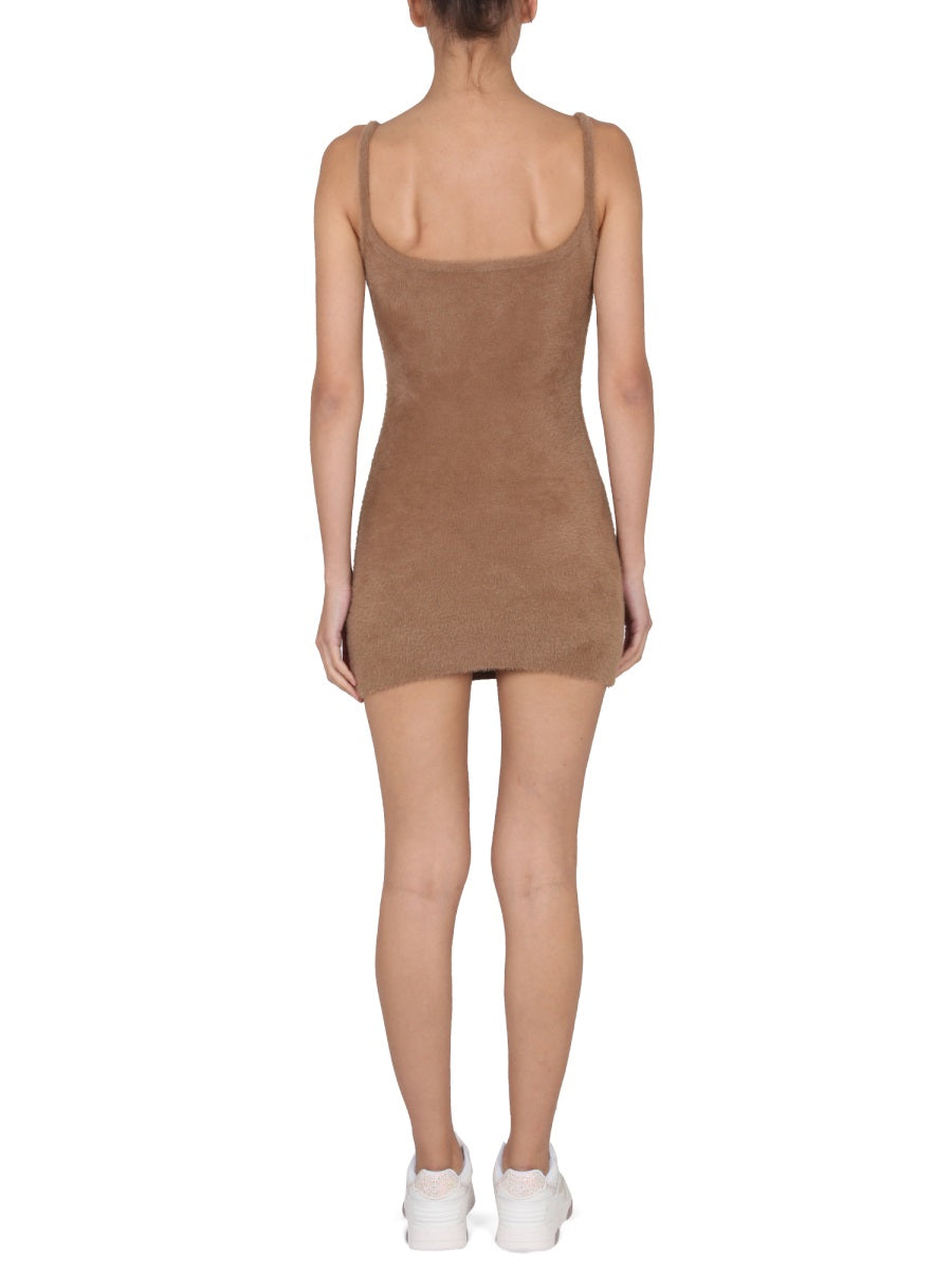 FUZZY DRESS WITH LOGO