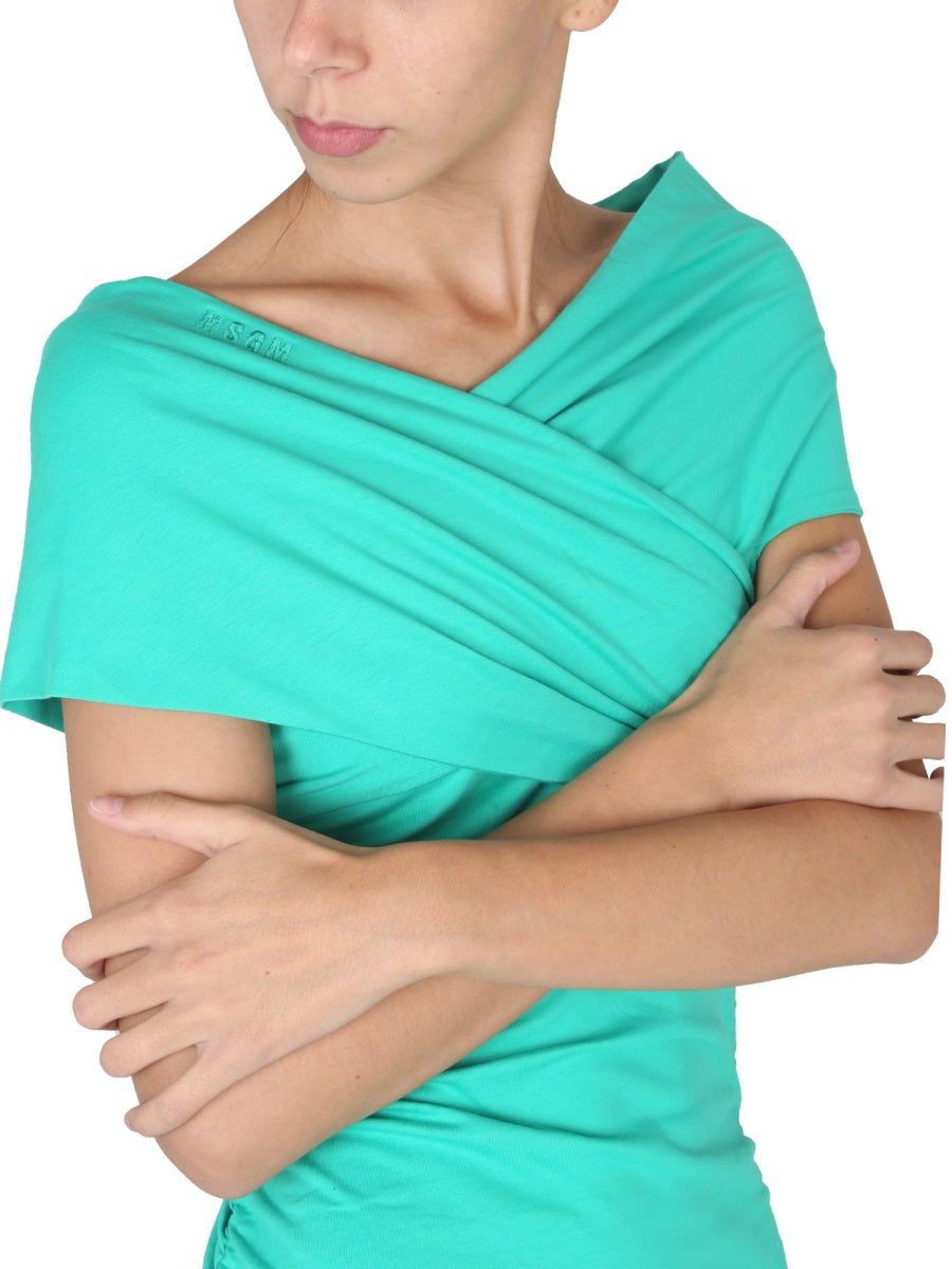 DRAPED DRESS