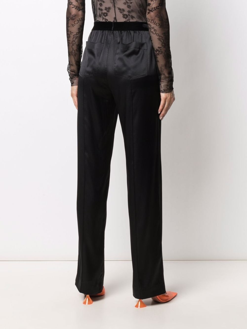 STRETCH SILK SATIN PJ PANTS