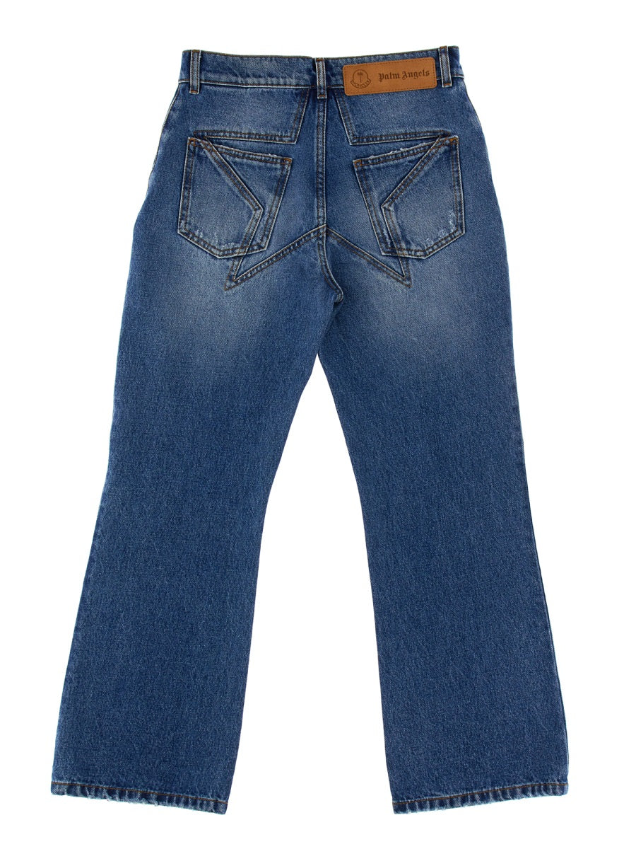 JEANS WITH STAR INLAYS 8 MONCLER PALM ANGELS