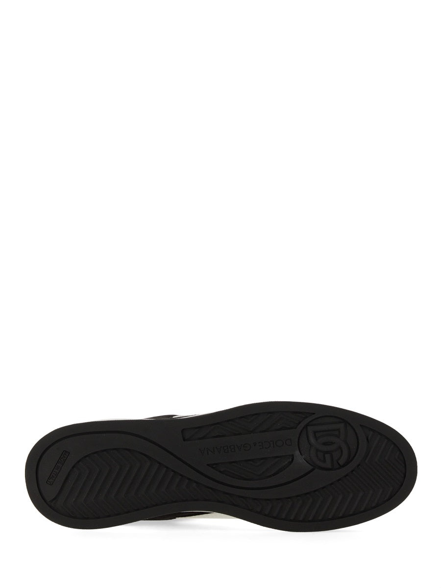 LEATHER AND MESH SNEAKER