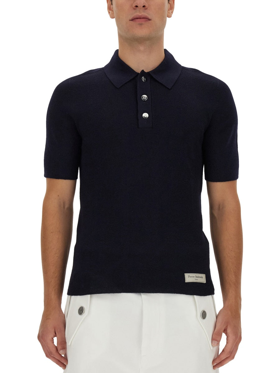 POLO WITH LOGO PATCH
