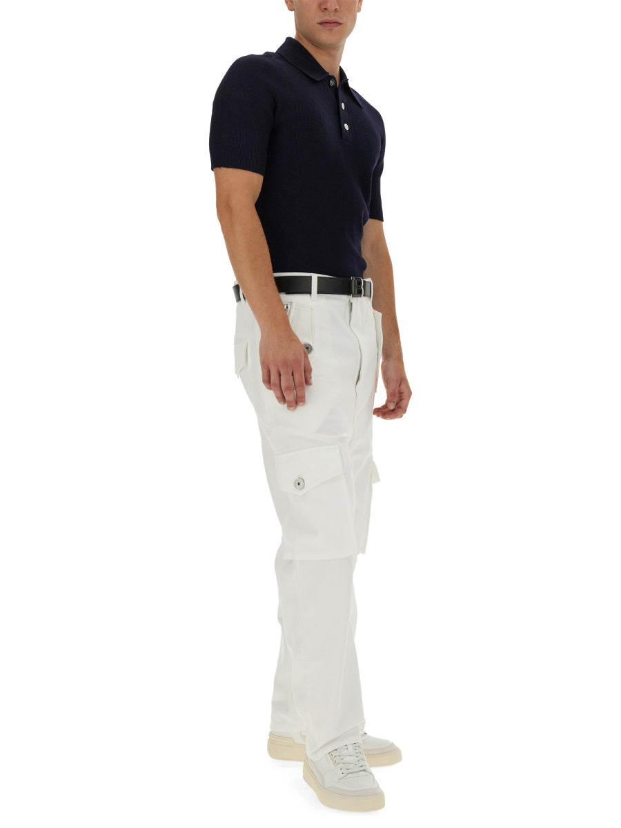 POLO WITH LOGO PATCH
