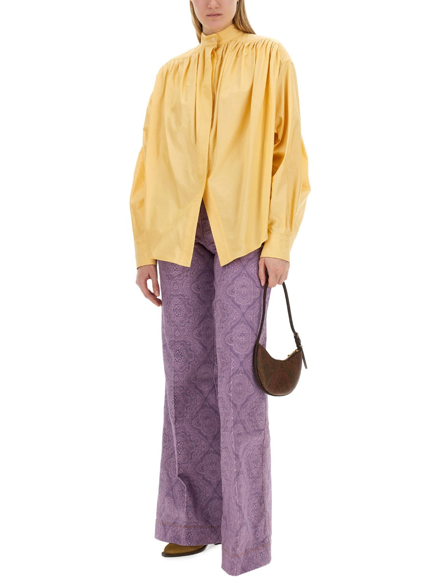 COTTON POPLIN BLOUSE