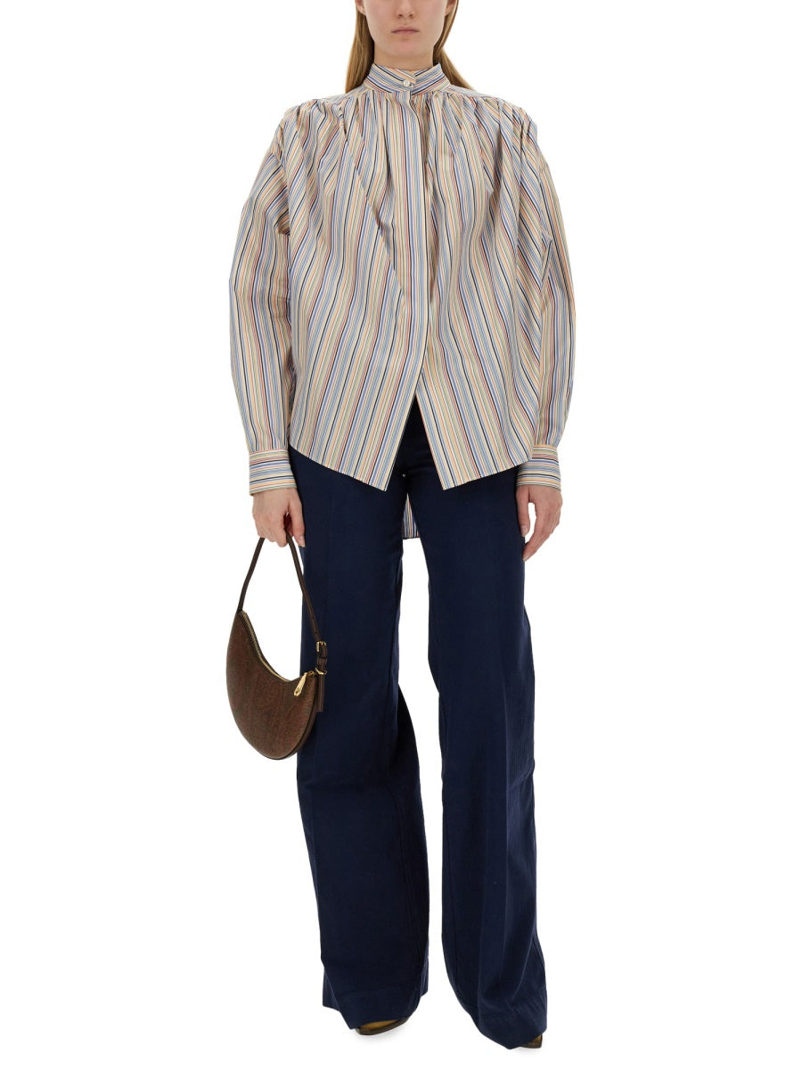 BLOUSE WITH STRIPE PATTERN