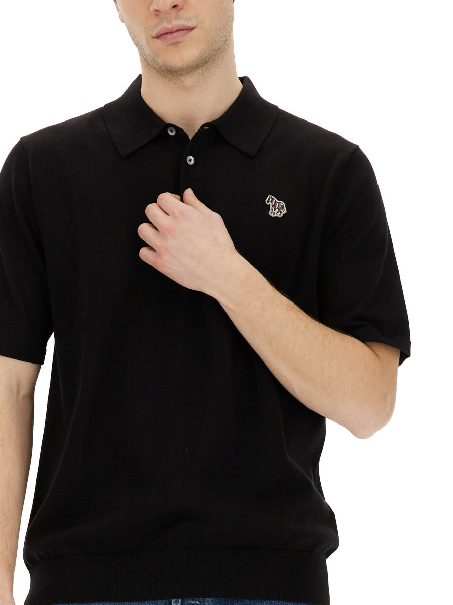 POLO SHIRT WITH ZEBRA PATCH