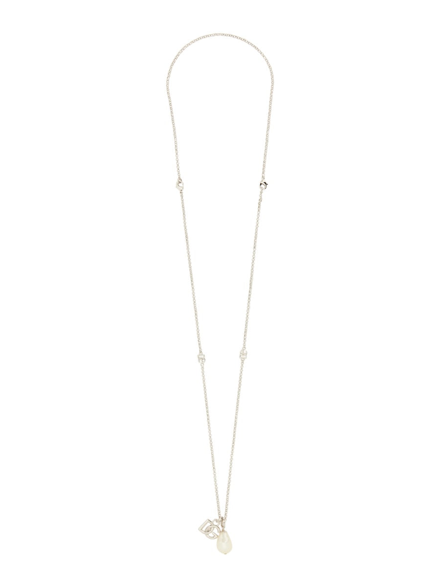 DG LOGO DROP NECKLACE