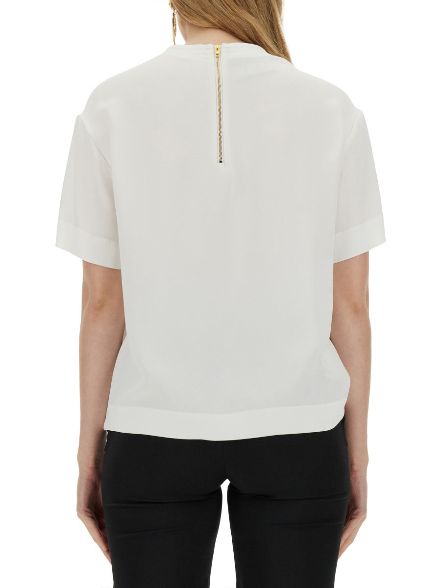 ENVER SATIN BLOUSE STILL LIFE WITH HEART