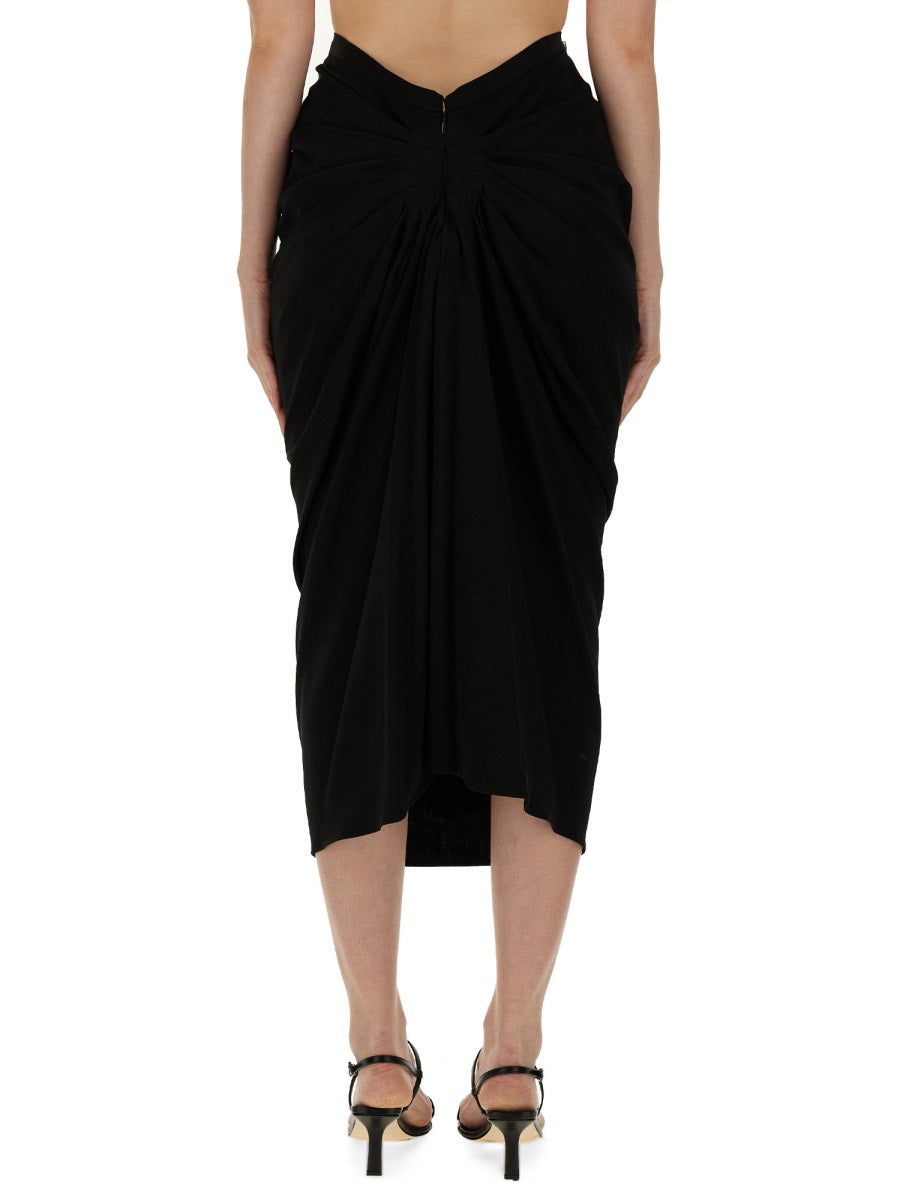 SKIRT WITH DRAPE