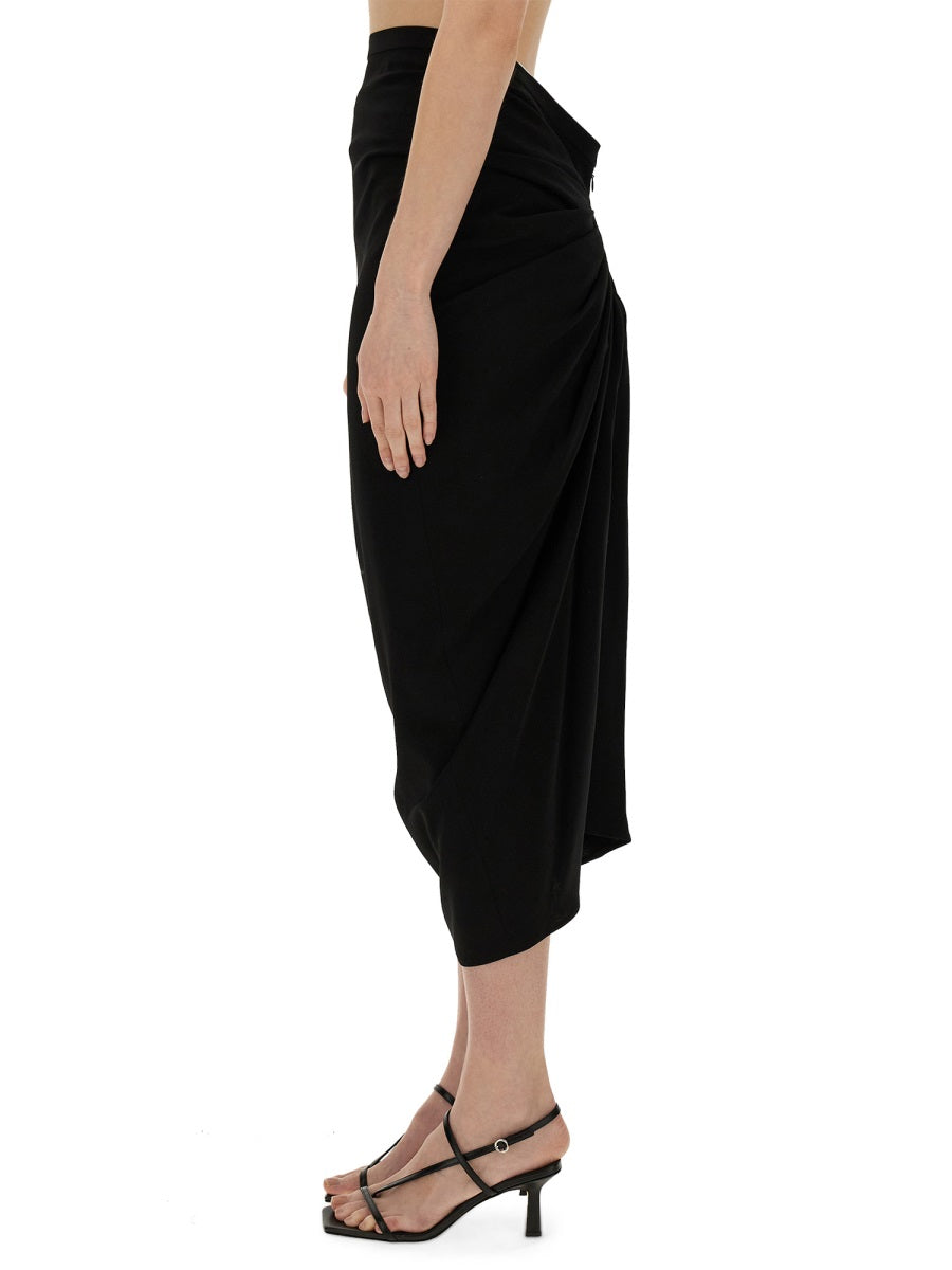SKIRT WITH DRAPE