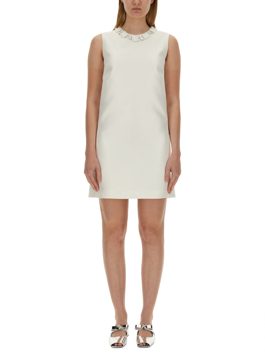 MINI DUCHESSE DRESS WITH CRYSTALS