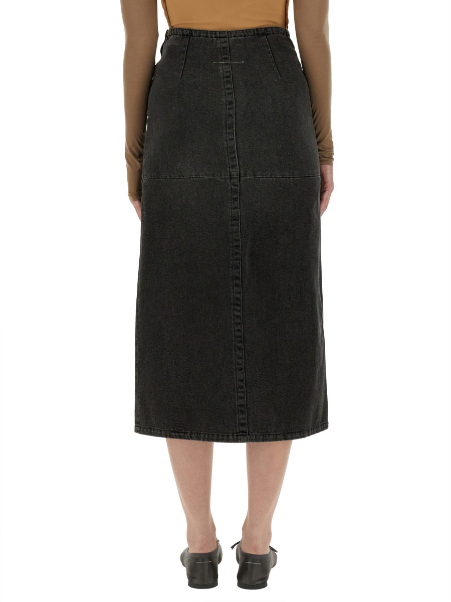 LONG DENIM SKIRT