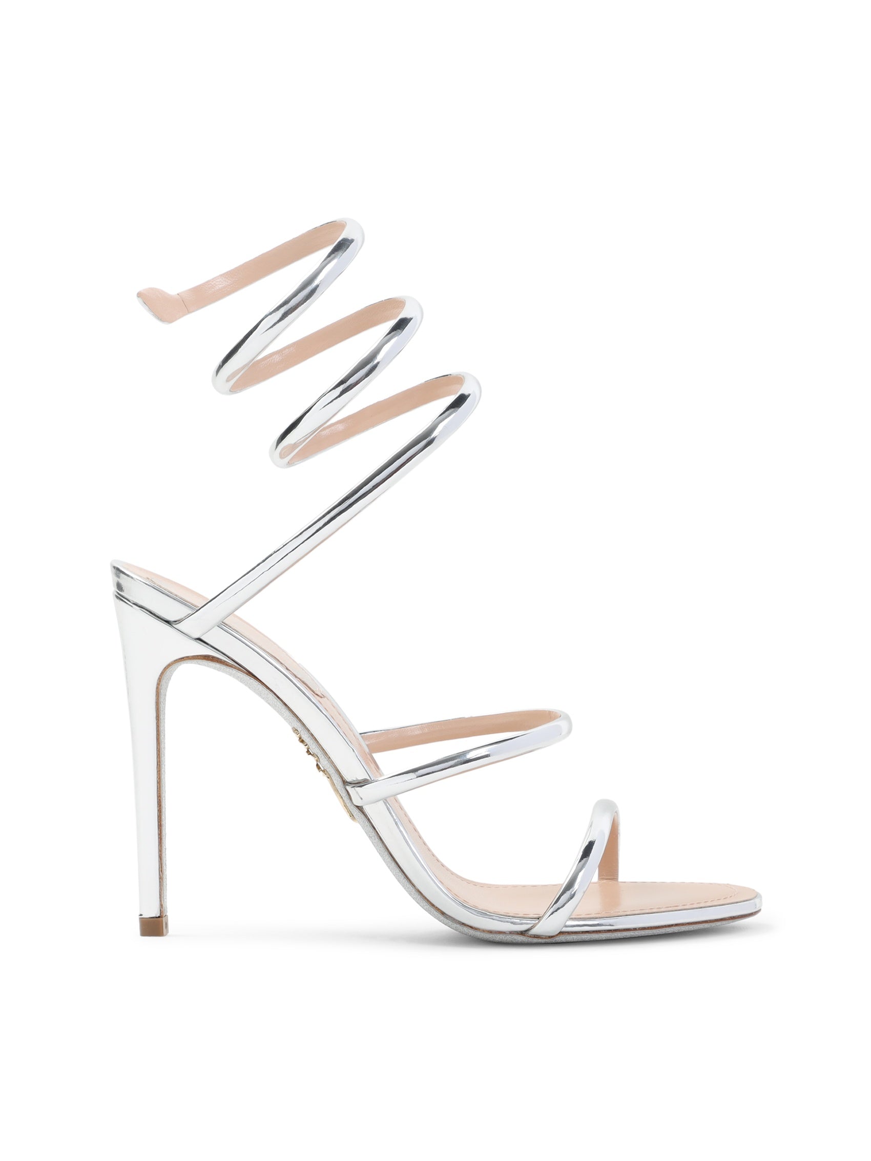 René Caovilla Mirror Snake Sandals
