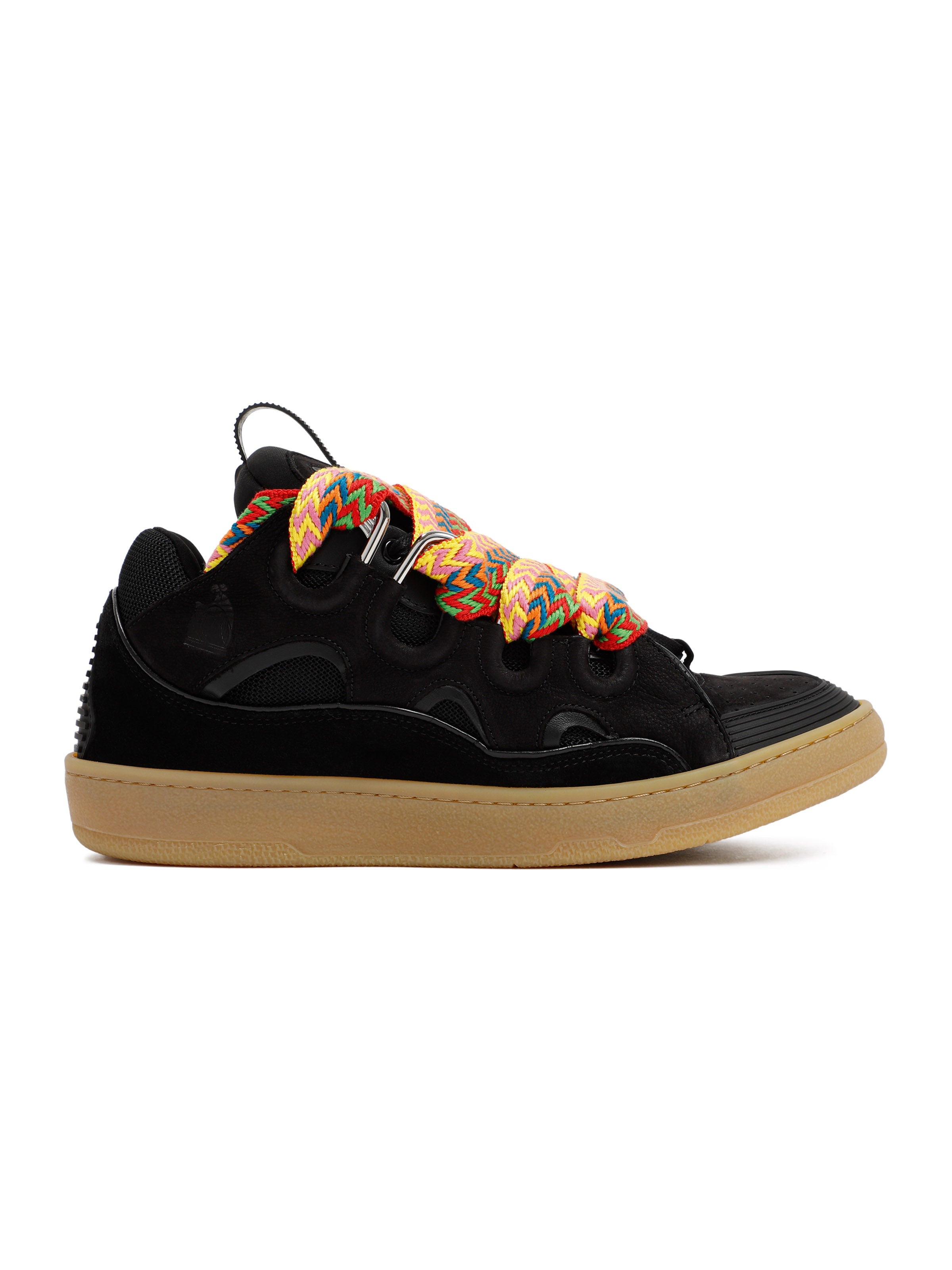 Suede Leather Curb Sneakers