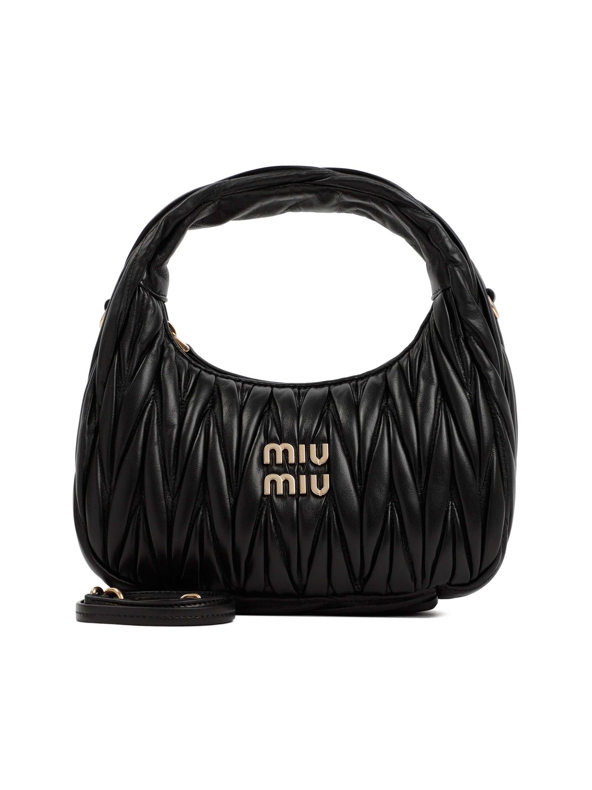 Wander matelassé hobo bag
