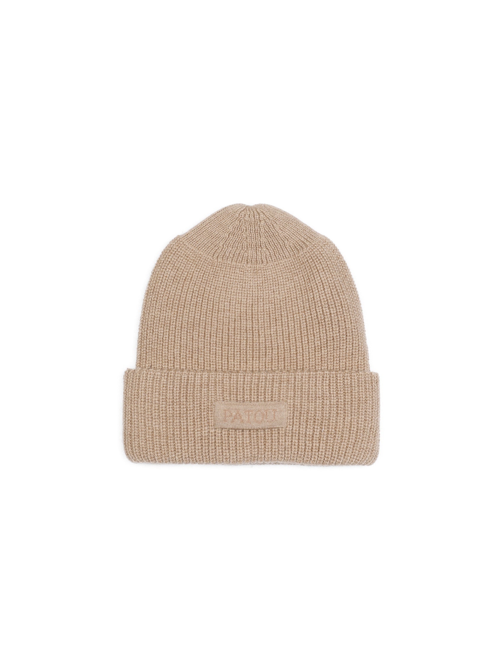 Knitted Ribbed Beanie Hat