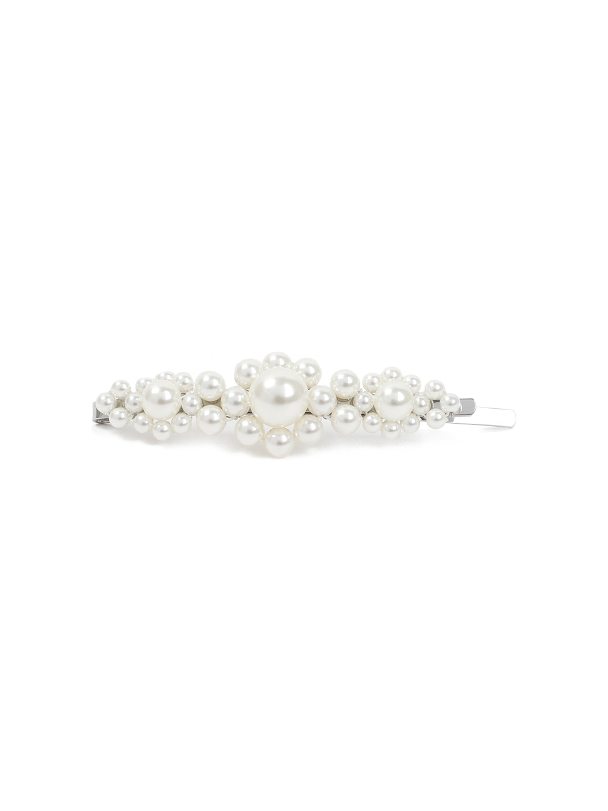 Pearl Large Flower Hair Clip