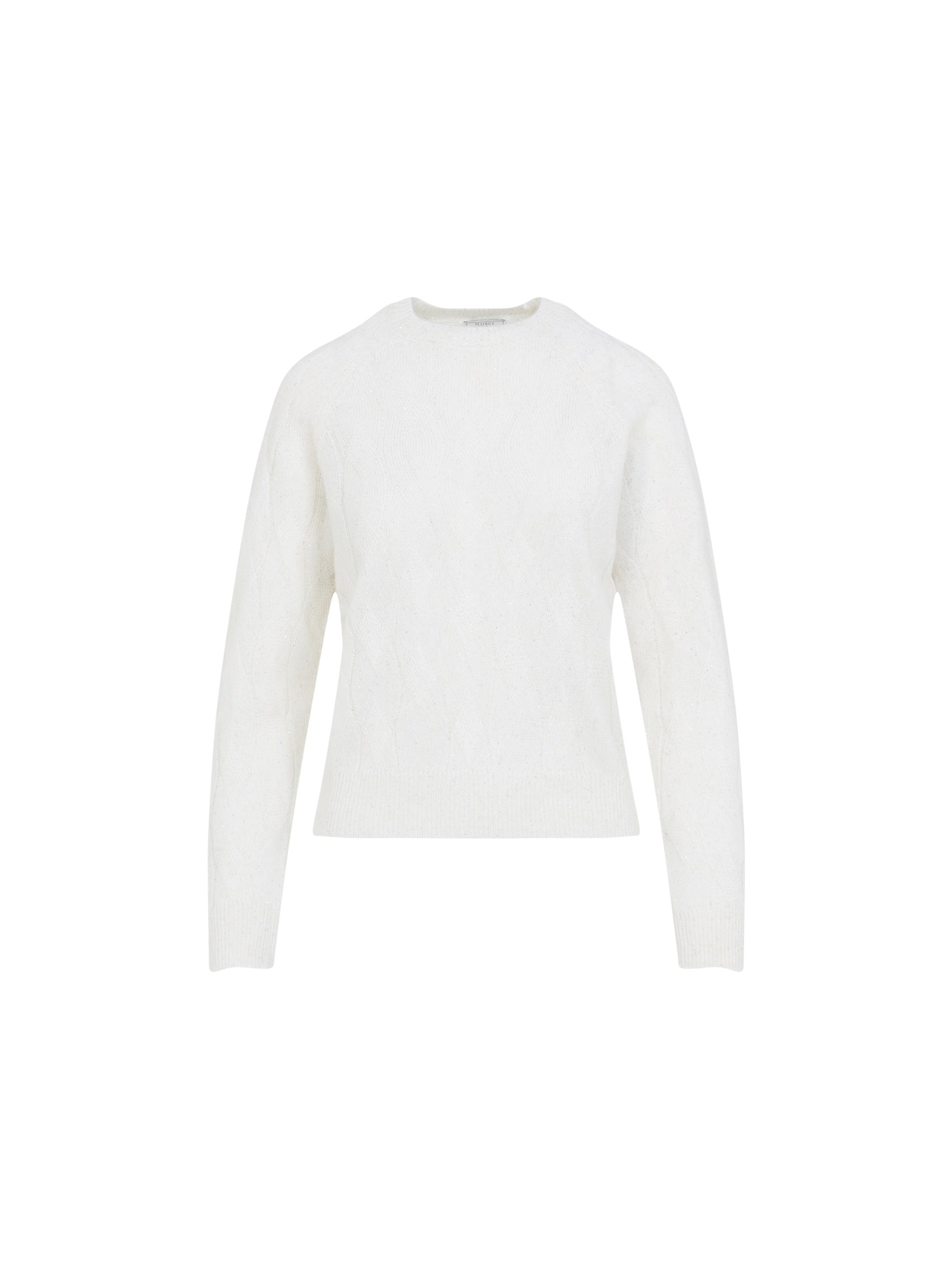 Braid White Sweater