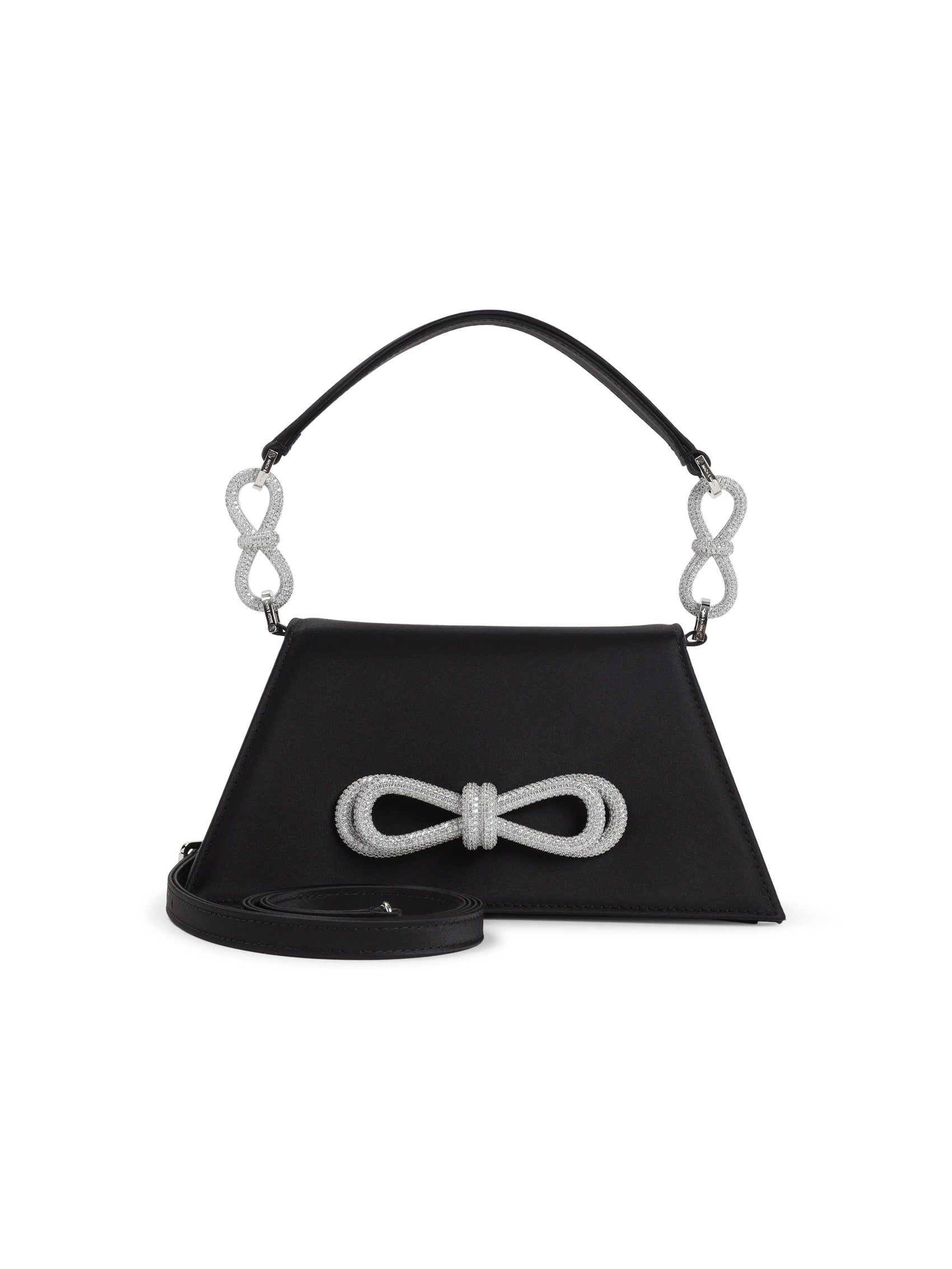 Mach&Mach Samatha Double Bow Satin Shoulder Bag