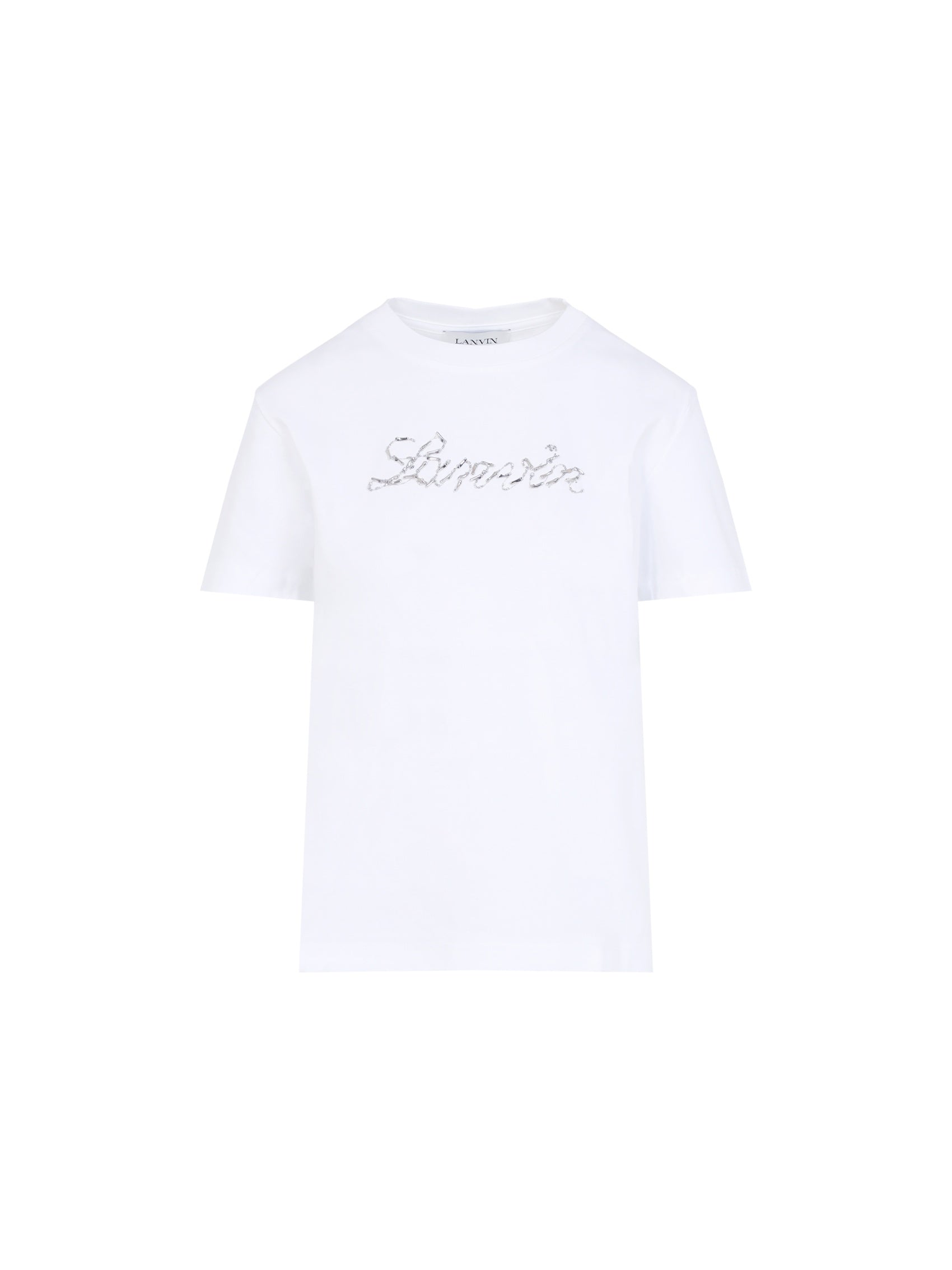 Embroidered Script Logo T-shirt