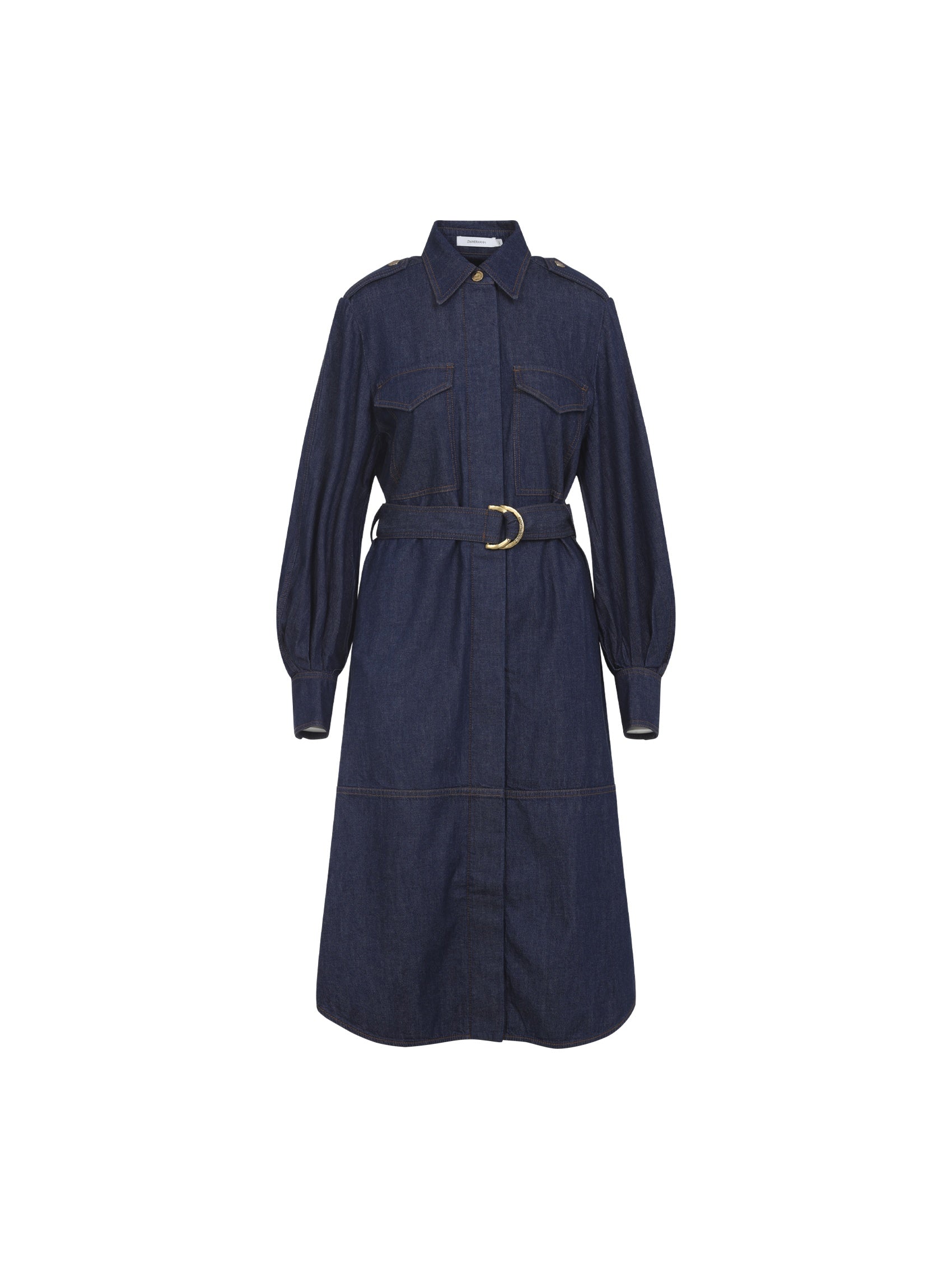 Denim Cargo Mini Dress