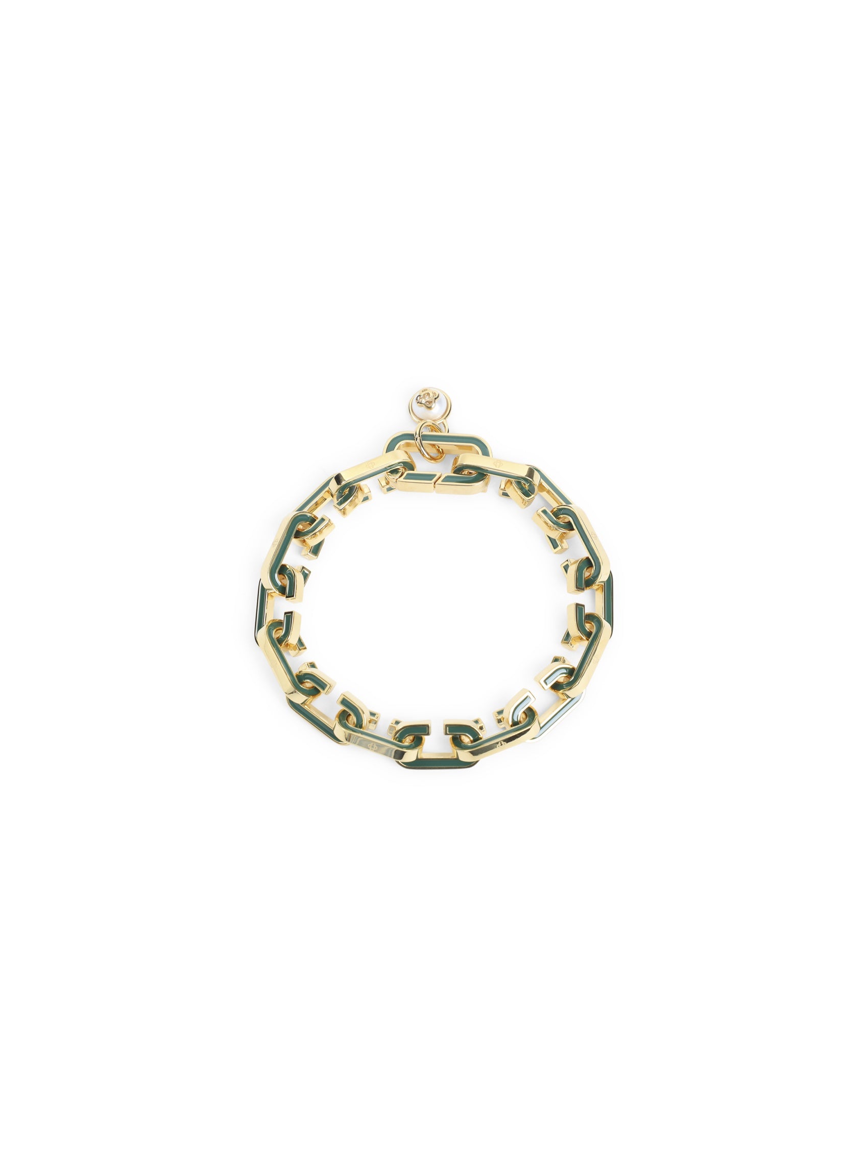Enamel C Link Bracelet