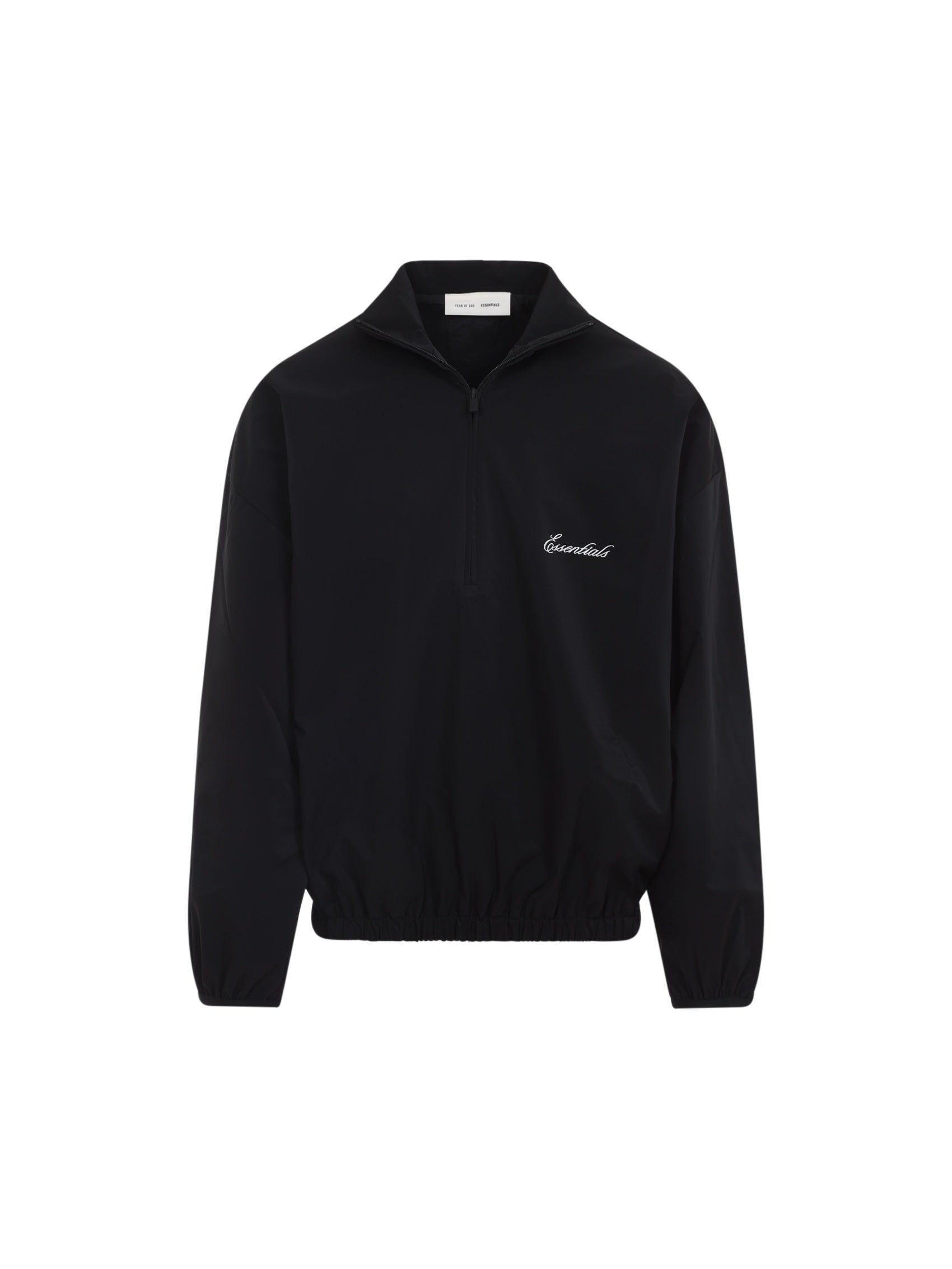 Sporty Nylon Half Zip Sweatshirt