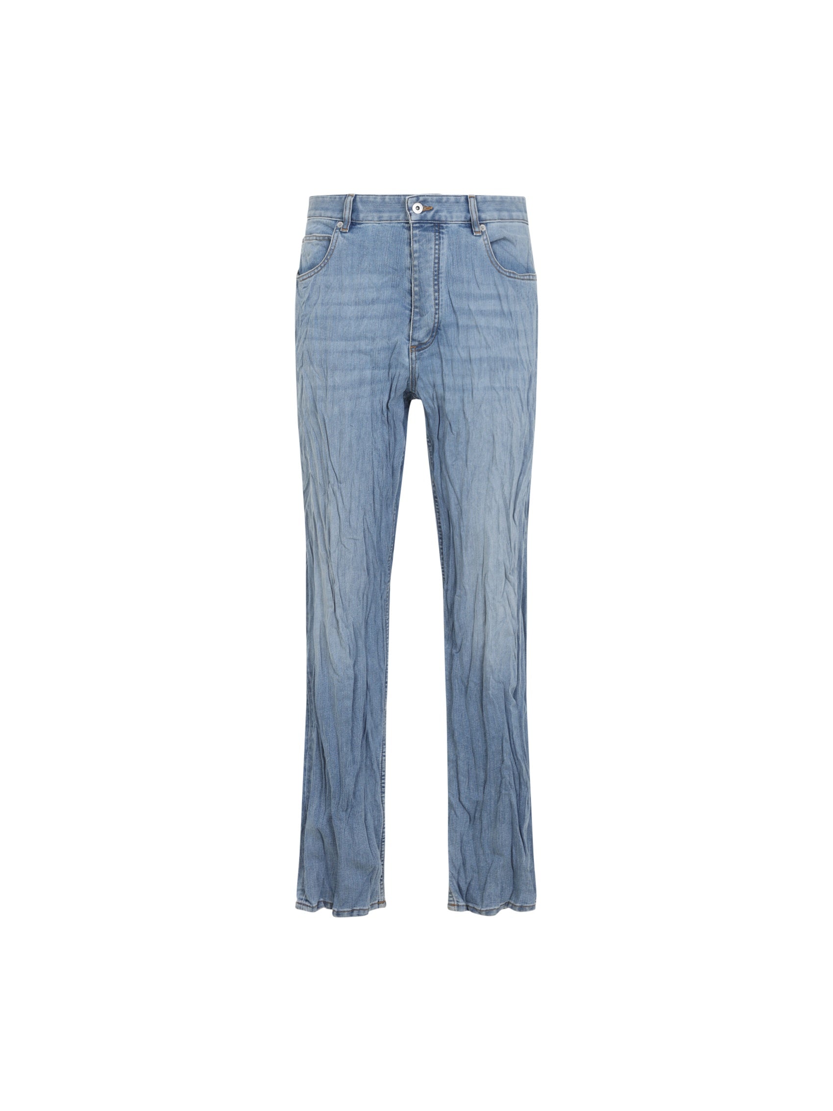 Crushed Denim Pants