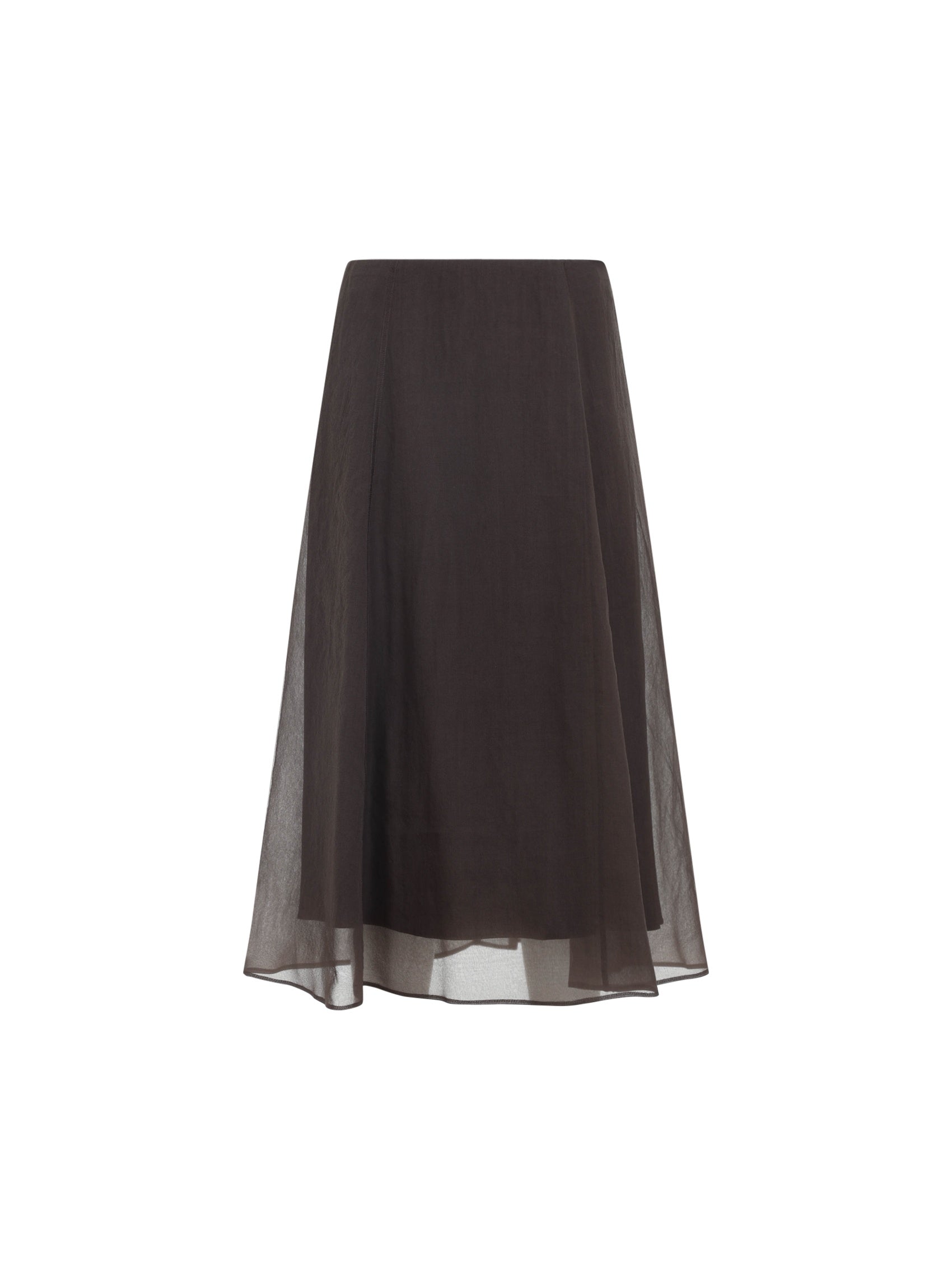 Silk Midi Skirt