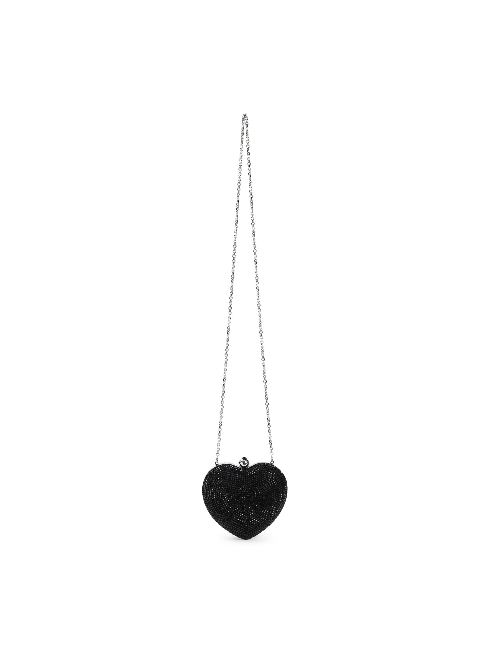 Crystal Heart Hotfix Small Clutch