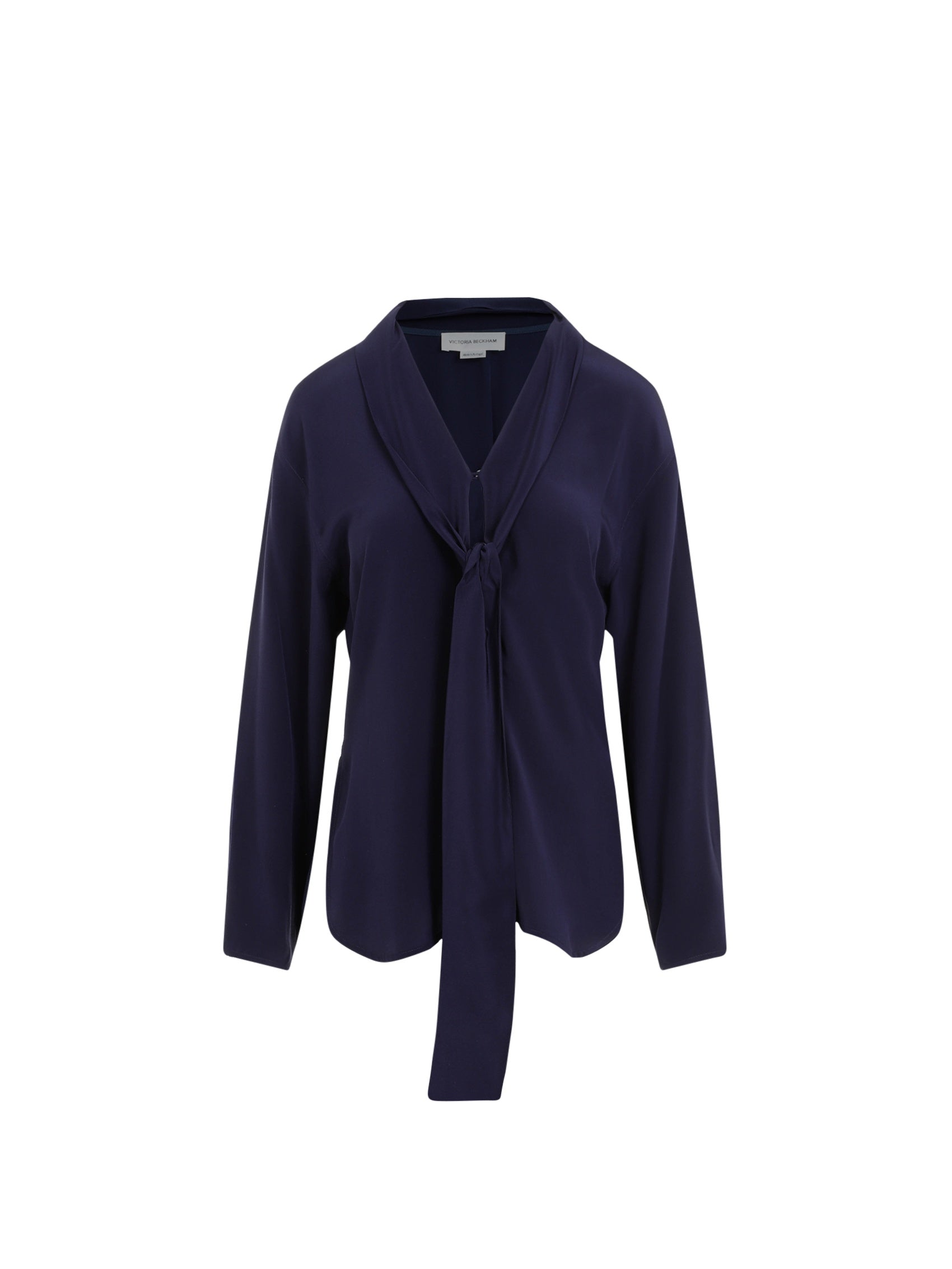V-Neck Scarf Blouse