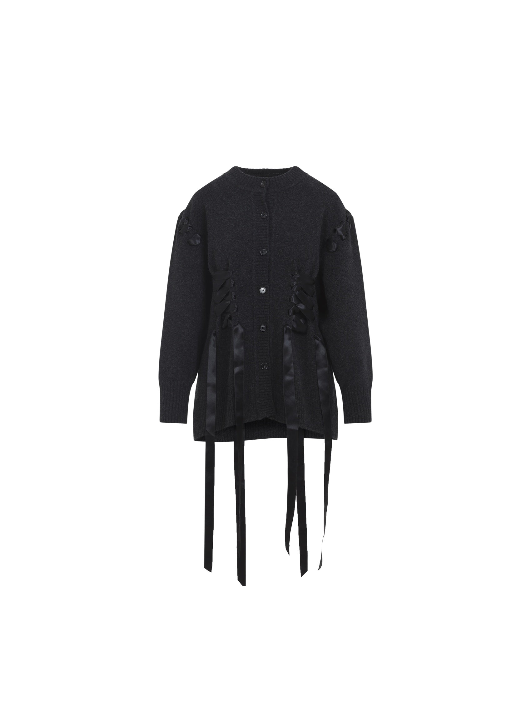 Sculpted RIbbon Corset Cardigan