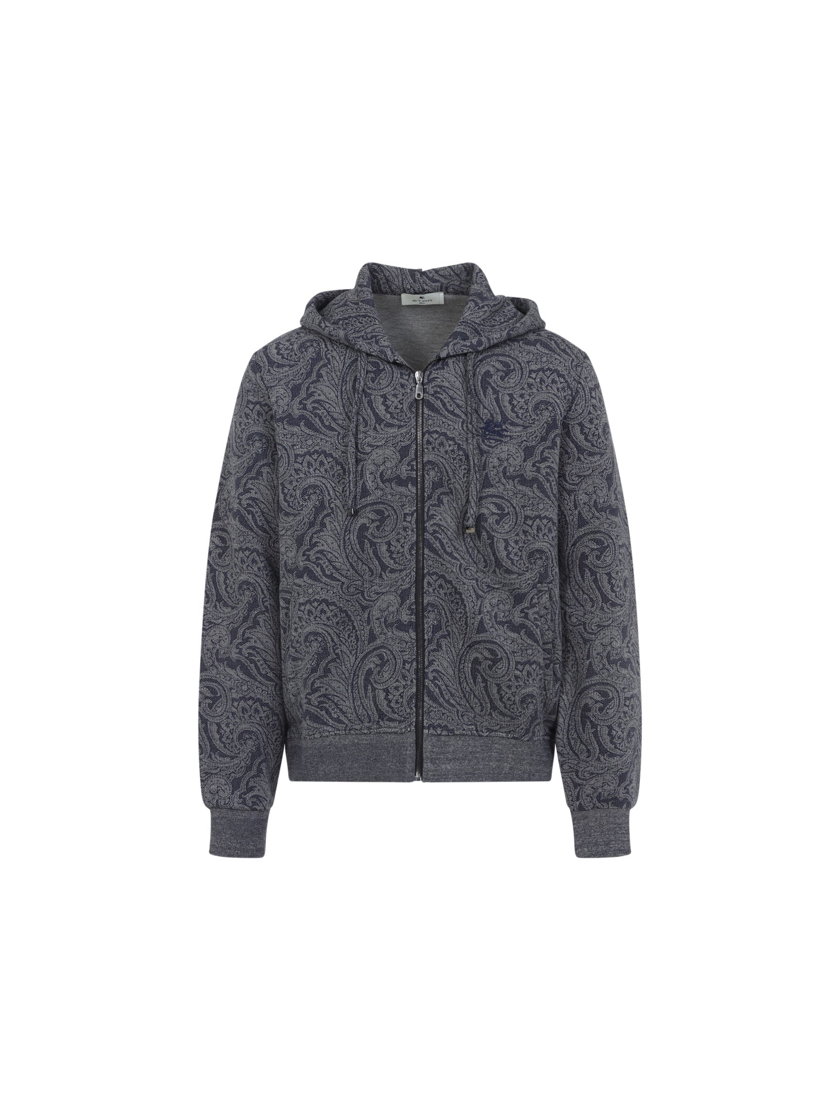 Zipped Hoodie With Welt Pockets