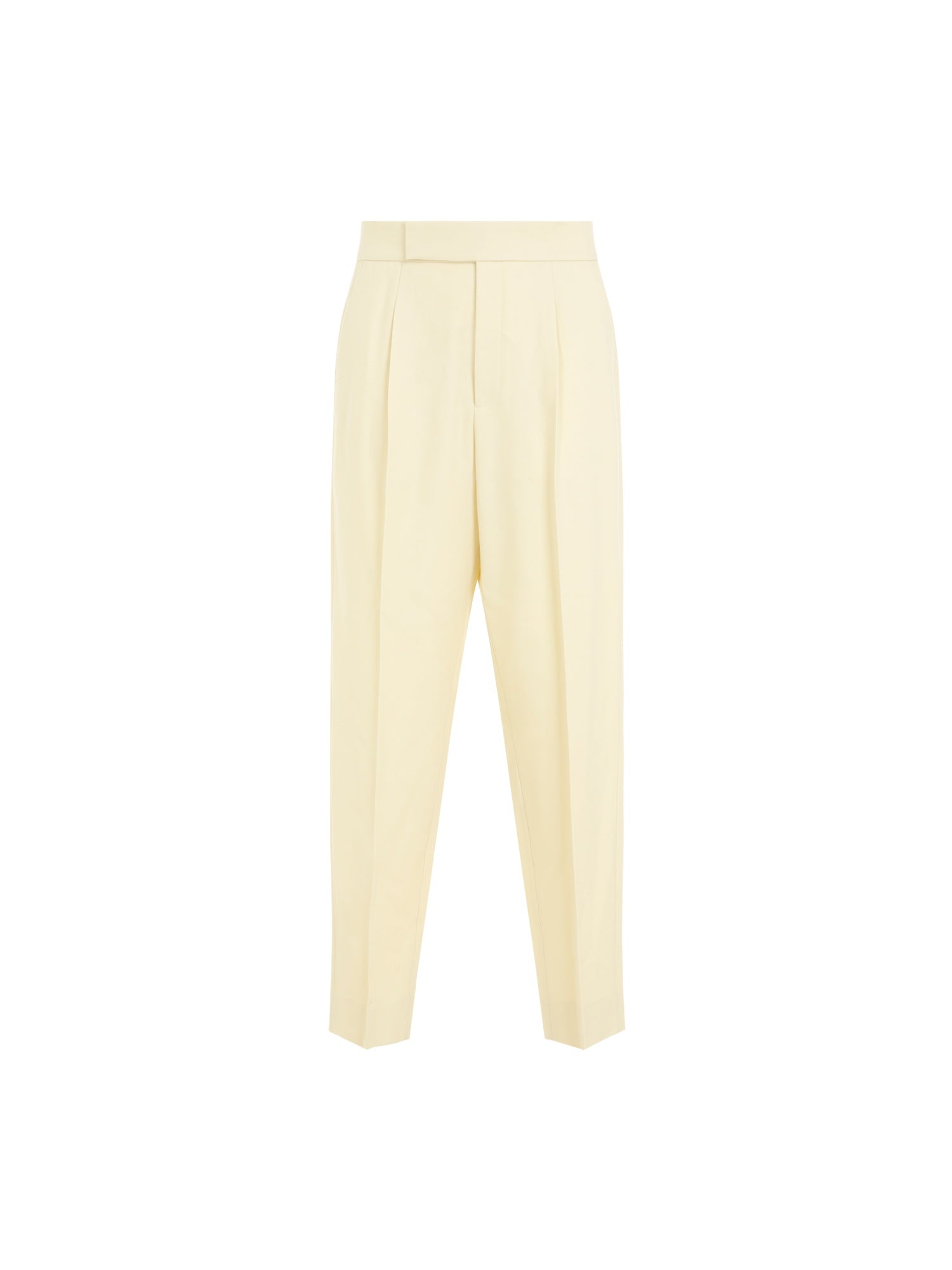 Single Pleat Tapered Trousers